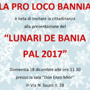 Presentazione Lunari de Bania pal 2017