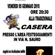 Casera 2018 ore 20.30