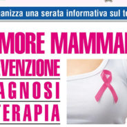 Tumore mammario, prevenzione diagnosi e terapia – Giovedì 5 aprile 2018
